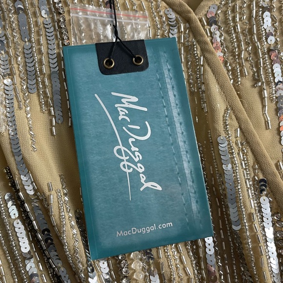 🩵NWT MAC DUGGAL  NUDE ROMPER, SIZE 0 - Picture 8 of 10